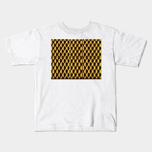 Golden dragon scale design Kids T-Shirt